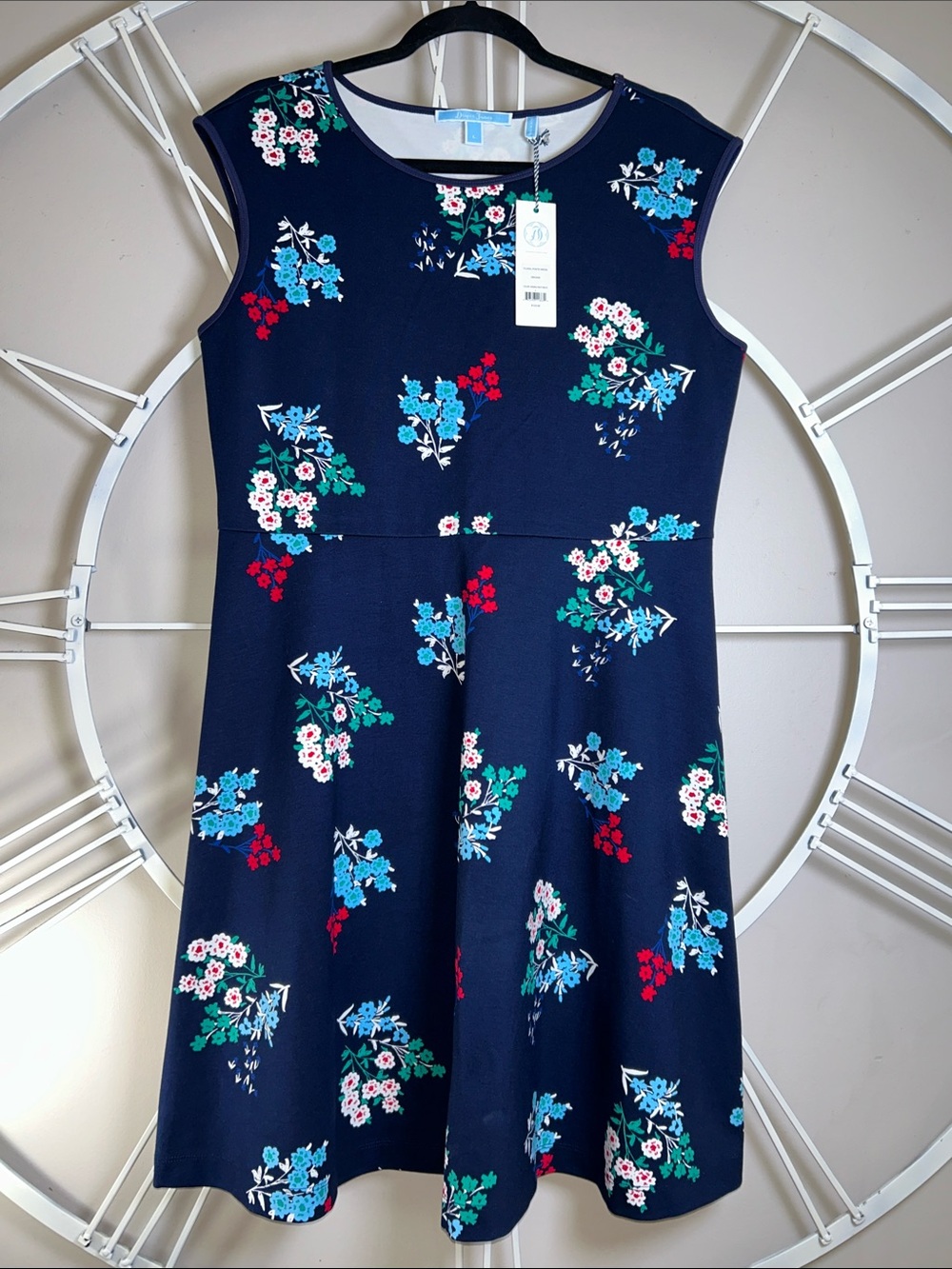 NWT Draper James Floral Ponte A-Line Dress